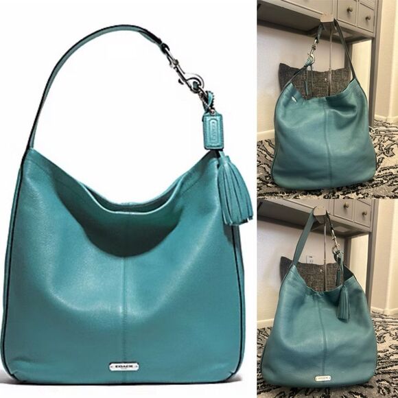 COACH AVERY LEATHER HOBO - Picture 1 of 11